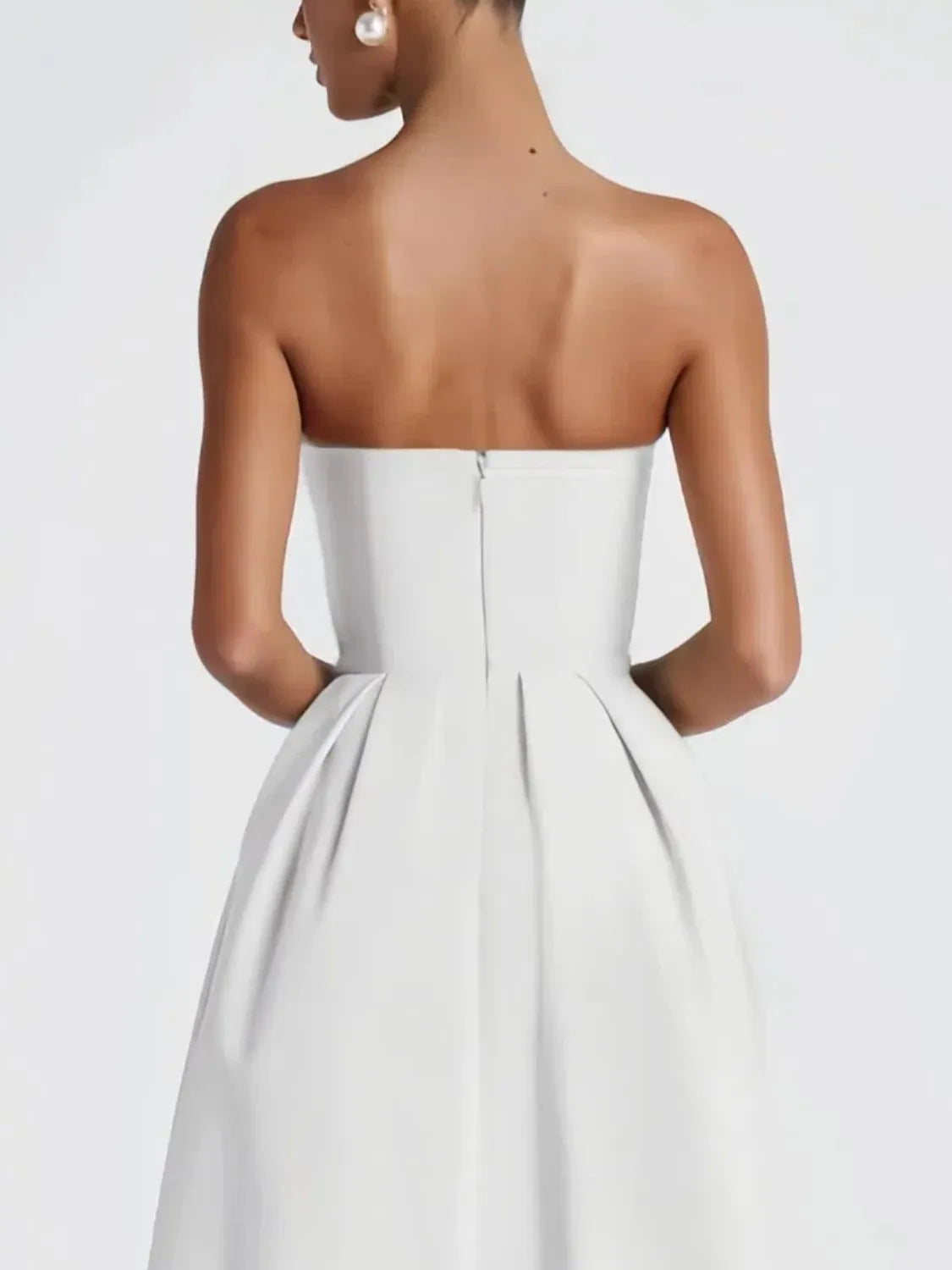 Solid Color Tube Midi Dress – Trendsi | ClozArt