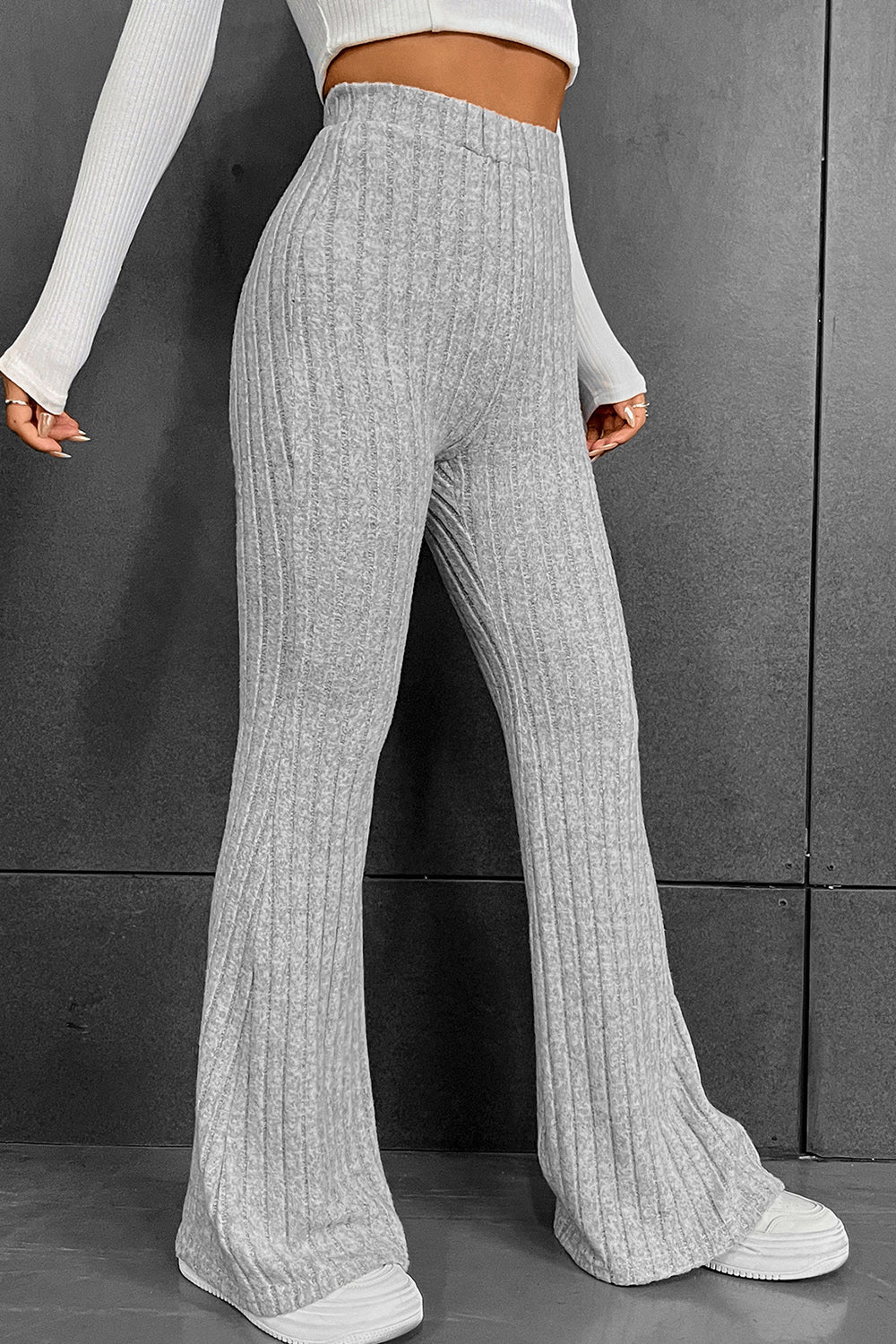 Ribbed Long Pants – Trendsi | ClozArt