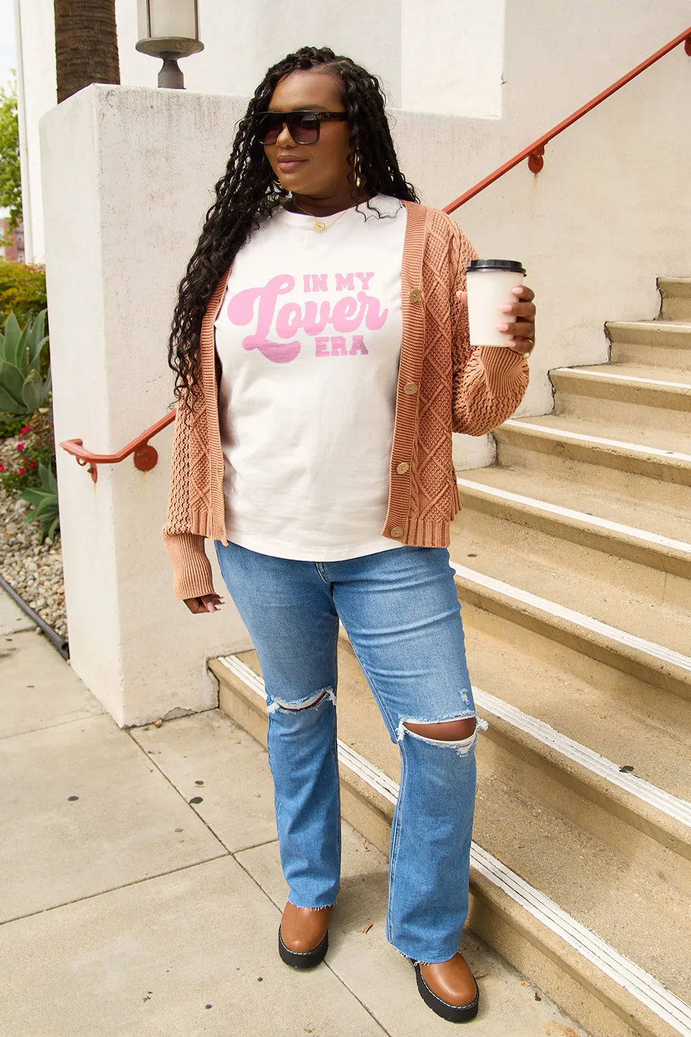 Simply Love Full Size IN MY LOVER ERA Round Neck T-Shirt – Trendsi | ClozArt