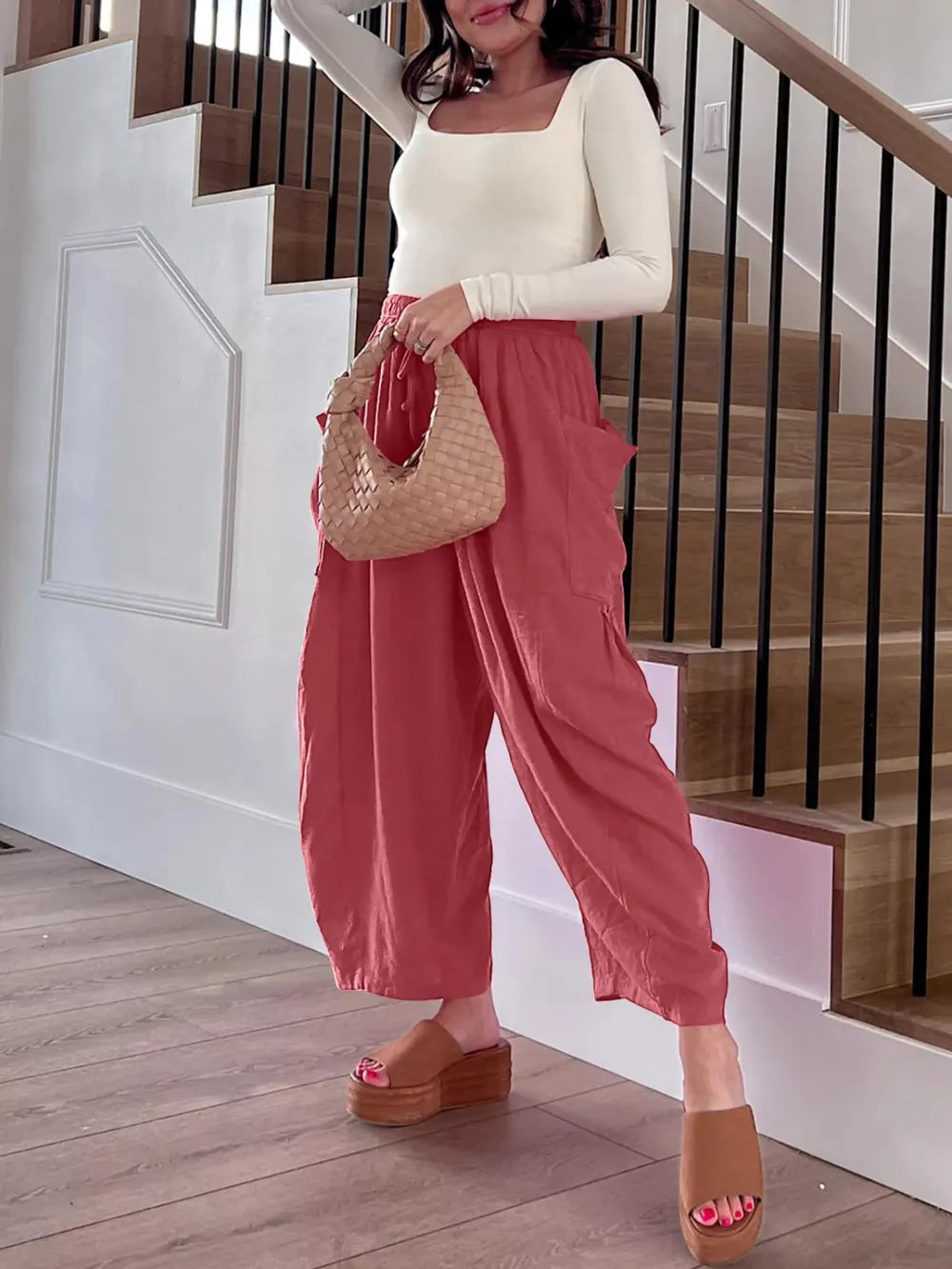 Full Size Wide Leg Pants with Pockets Plus Size – Trendsi | ClozArt