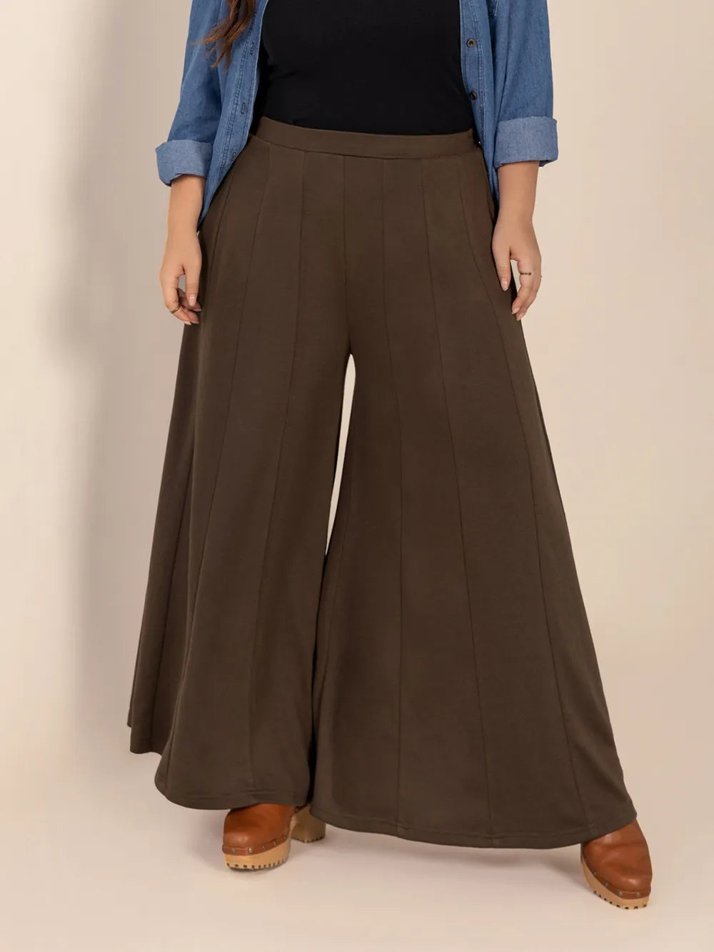 Plus Size Wide Leg Pants with Pockets – Trendsi | ClozArt