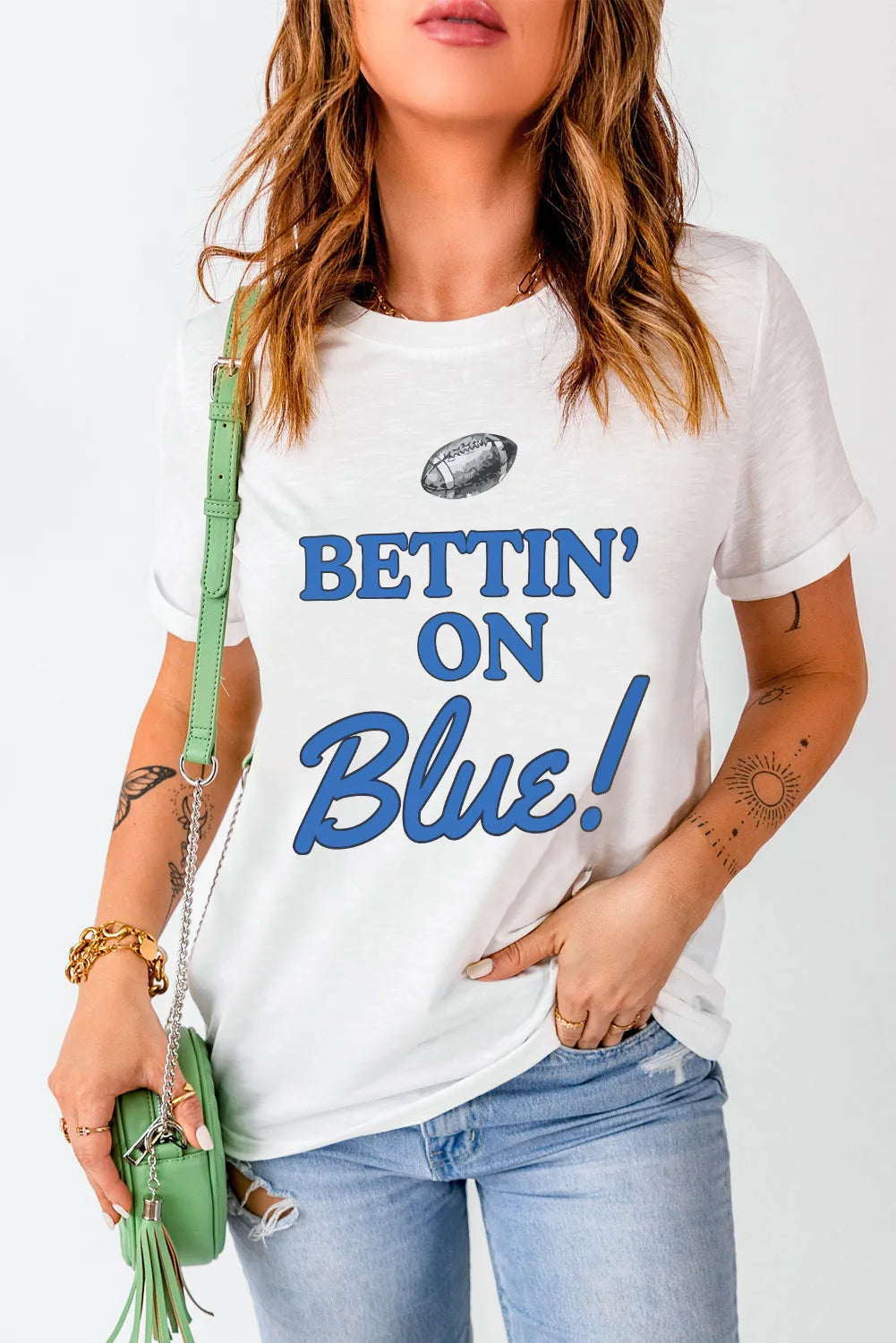 Letter Graphic Round Neck Short Sleeve T-Shirt – Trendsi | ClozArt