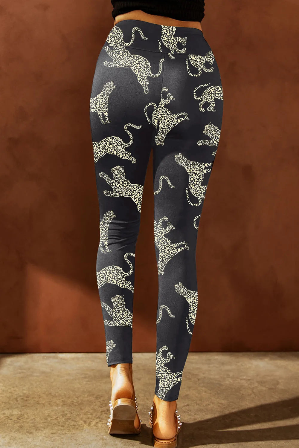 Animal Printed Distressed High Waist Leggings – Trendsi | ClozArt