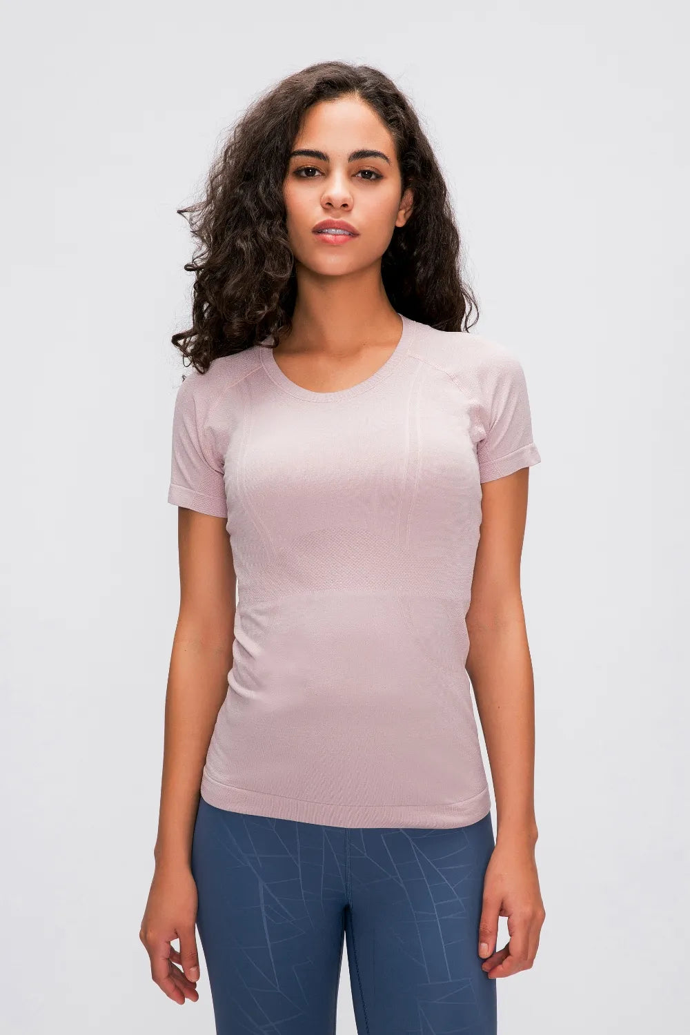 Millennia Round Neck Short Sleeve Active T-Shirt – Trendsi | ClozArt