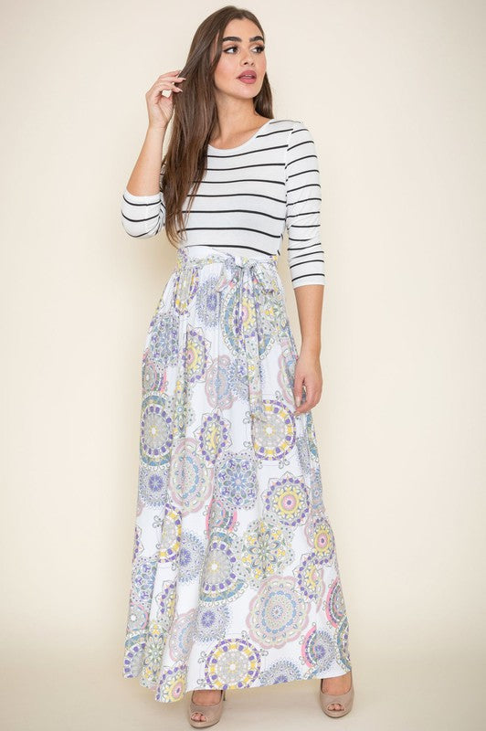 Plus Sash Maxi Dress With Pockets – EG fashion | ClozArt