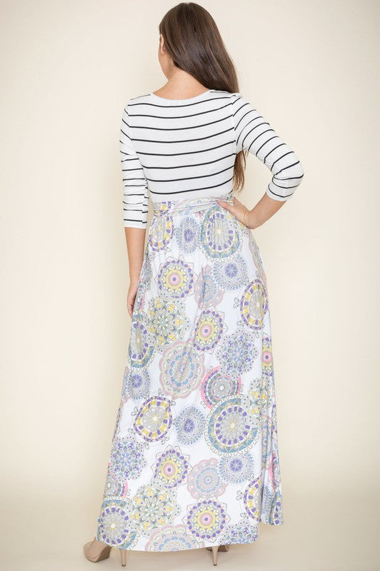 Plus Sash Maxi Dress With Pockets – EG fashion | ClozArt
