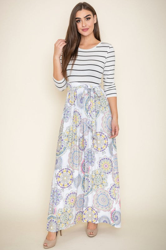 Plus Sash Maxi Dress With Pockets – EG fashion | ClozArt