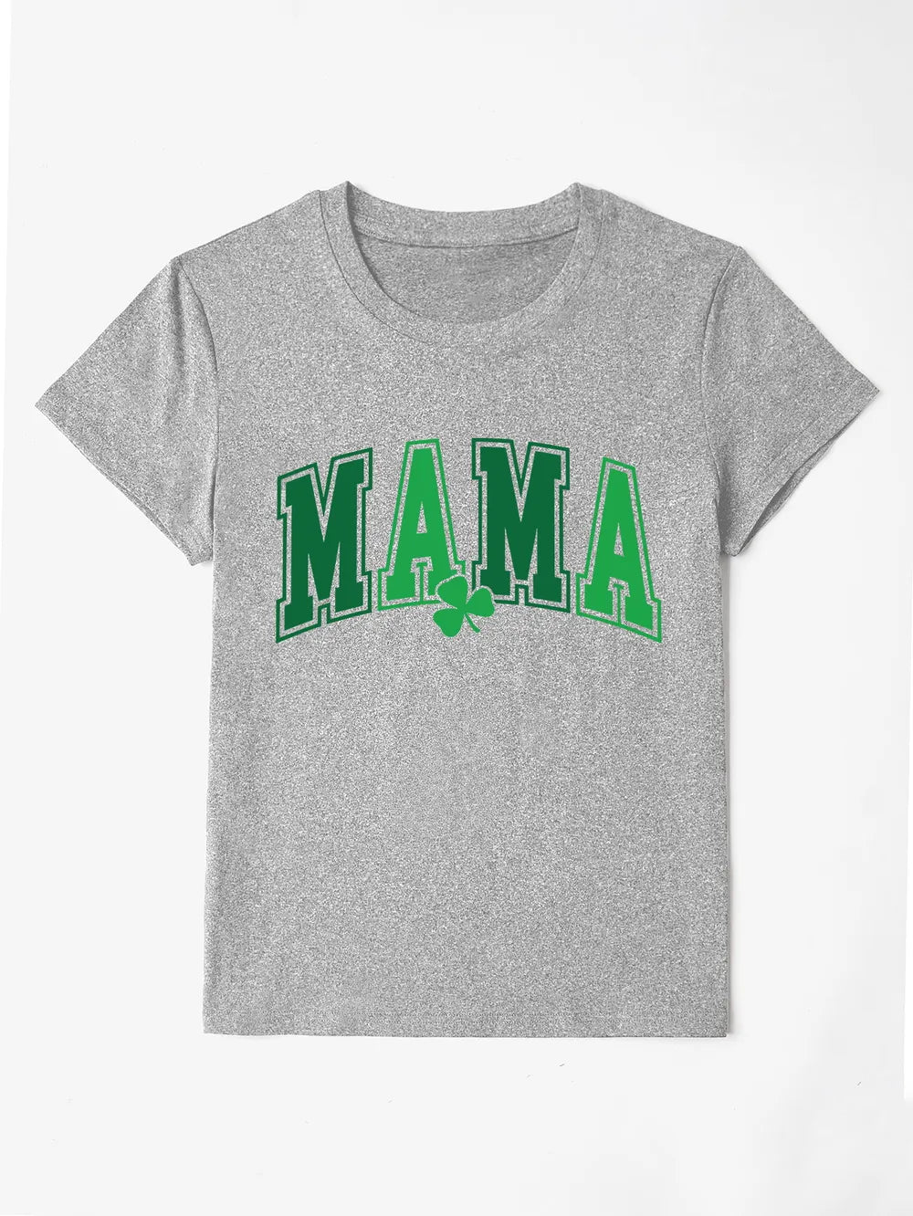 MAMA Round Neck Short Sleeve T-Shirt – Trendsi | ClozArt