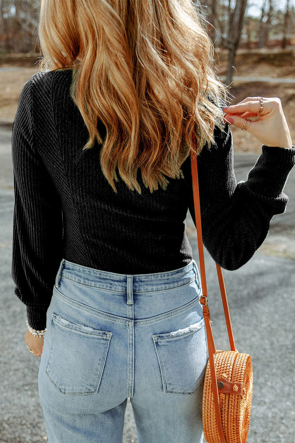 Scoop Neck Long Sleeve Top – Trendsi | ClozArt
