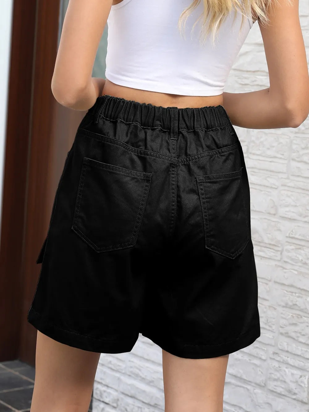 Pocketed High Waist Denim Shorts – Trendsi | ClozArt