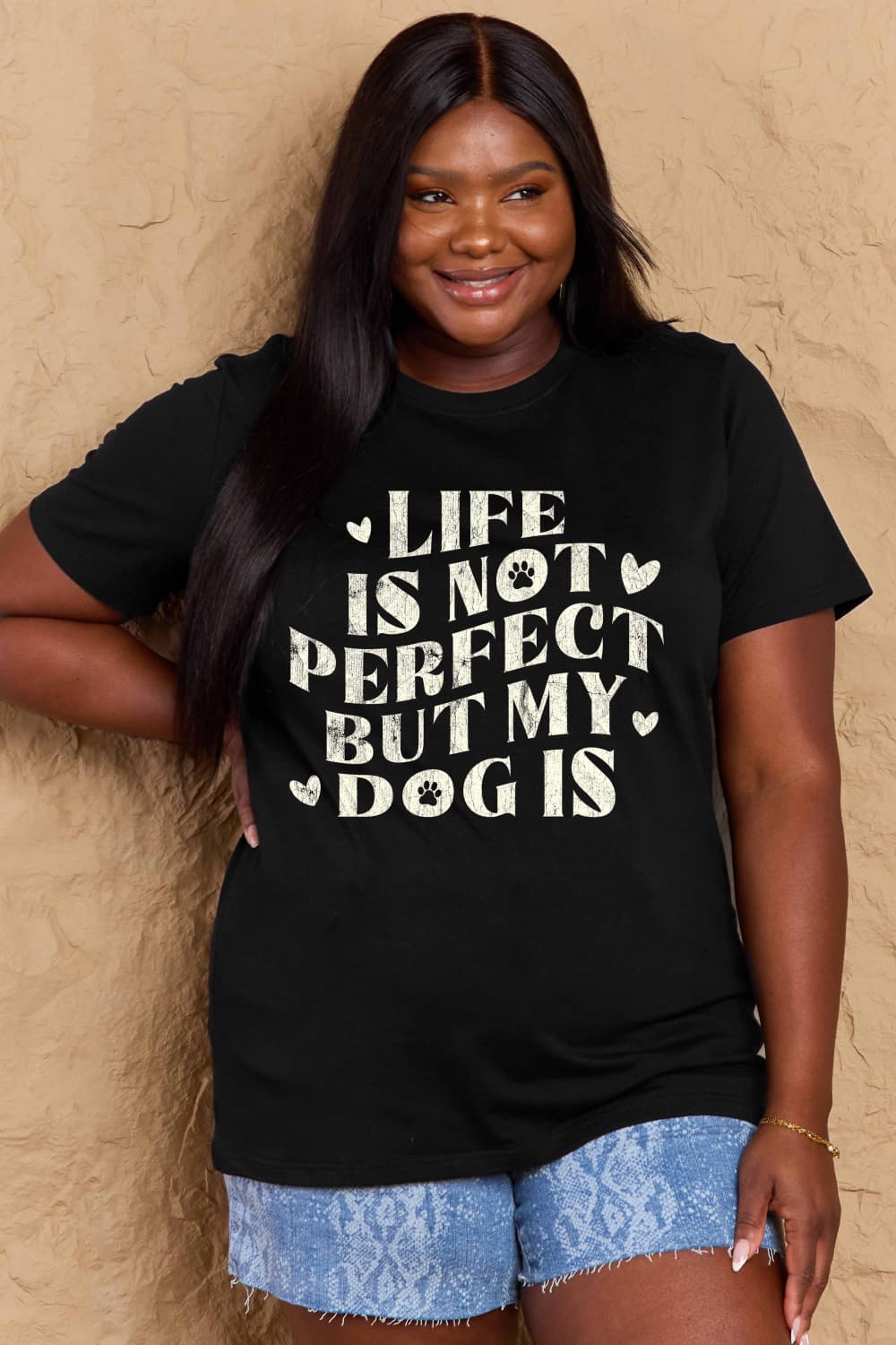 Simply Love Full Size Dog Slogan Graphic Cotton T-Shirt – Trendsi | ClozArt
