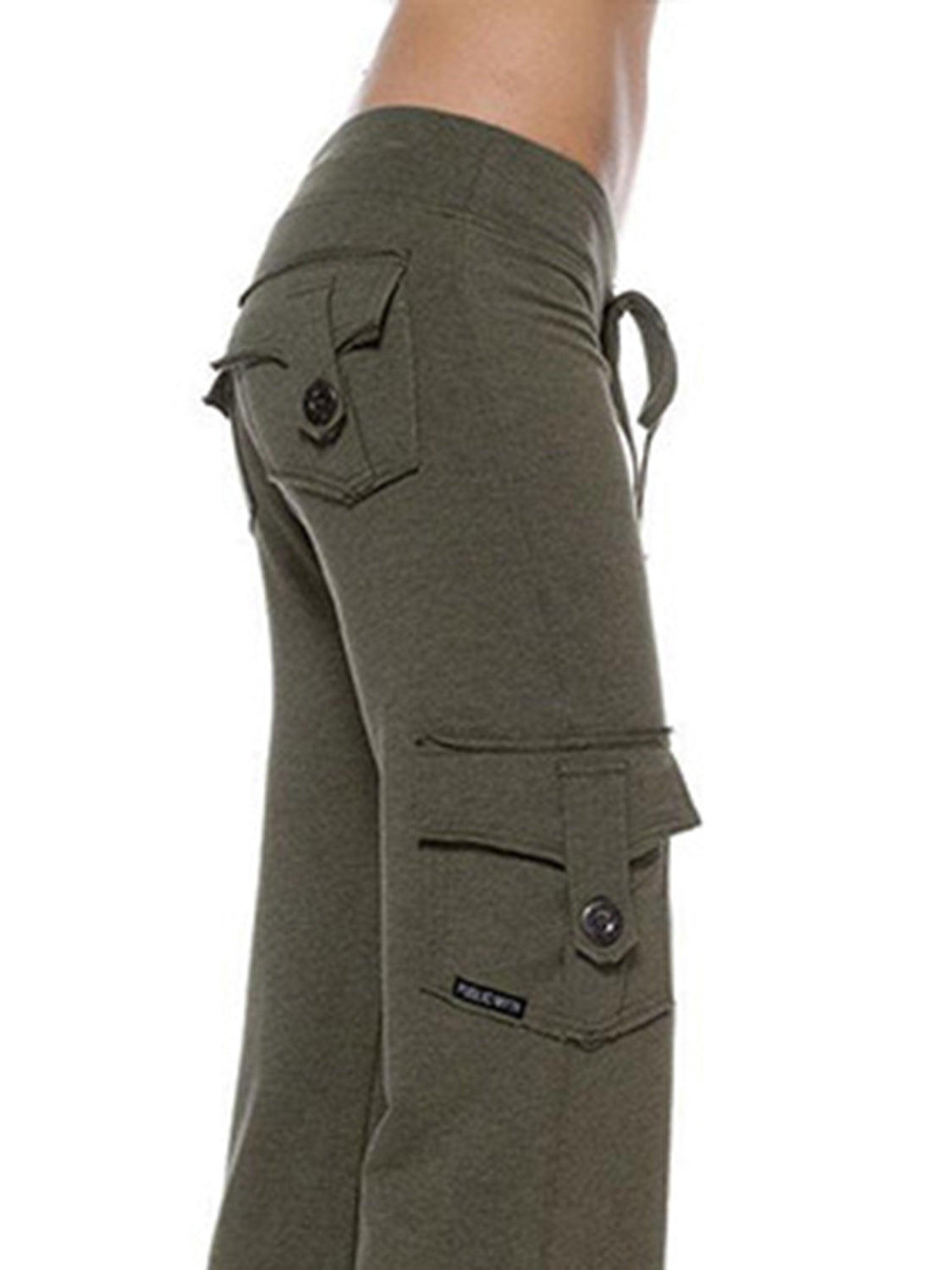Mid Waist Pants with Pockets – Trendsi | ClozArt