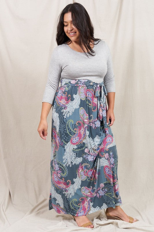 Plus Sash Maxi Dress With Pockets – EG fashion | ClozArt