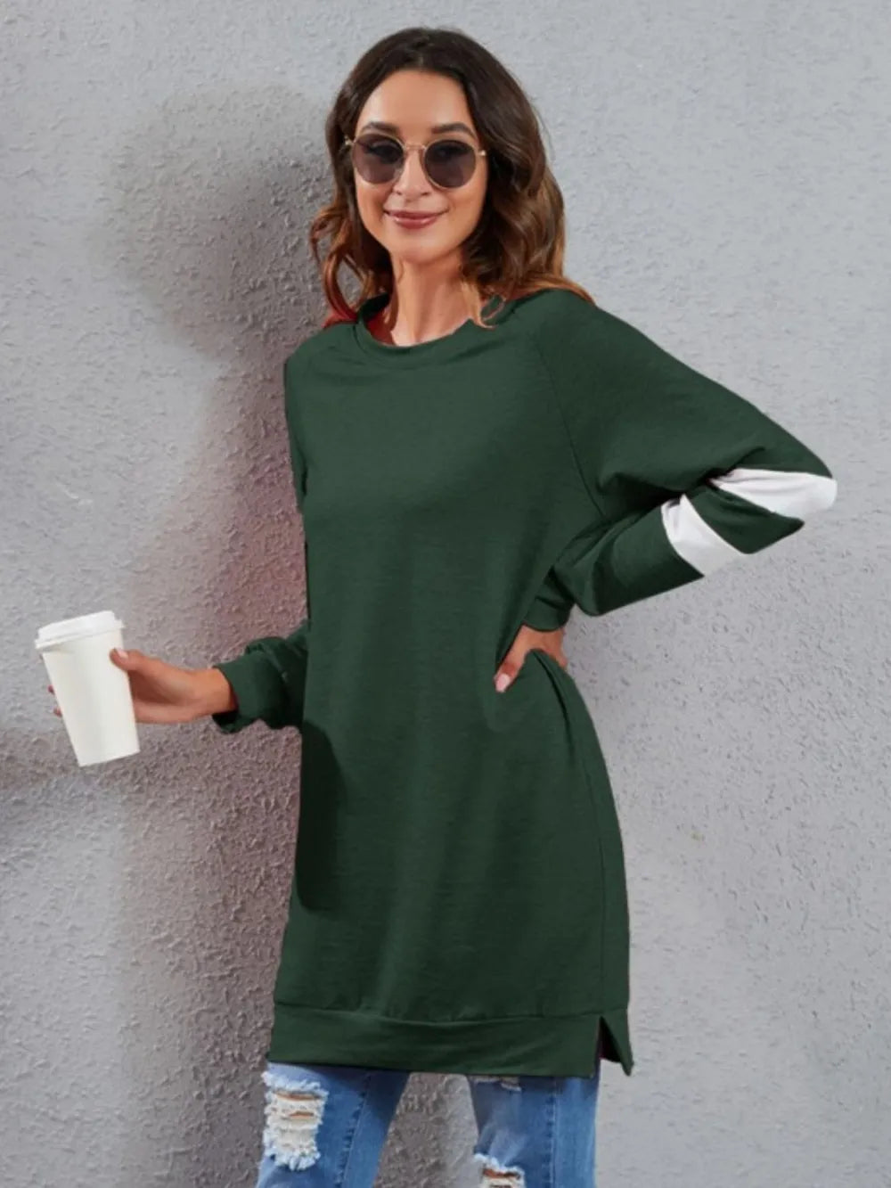 Full Size Striped Round Neck Long Sleeve T-Shirt – Trendsi | ClozArt