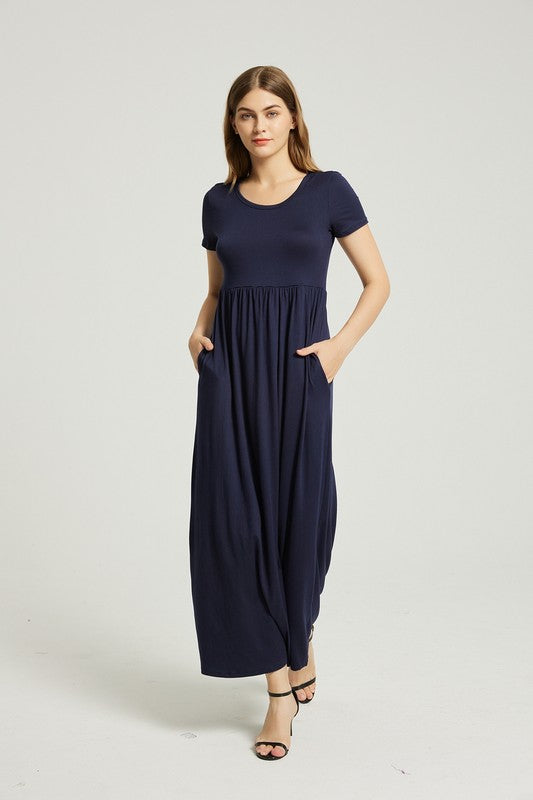 Women's Summer Casual Maxi Dress With Pocket – Annva USA | ClozArt