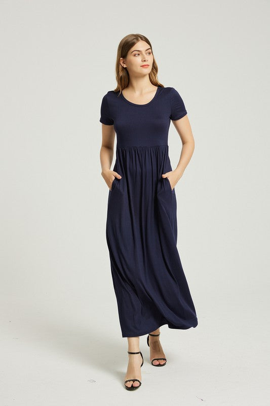 Women's Summer Casual Maxi Dress With Pocket – Annva USA | ClozArt
