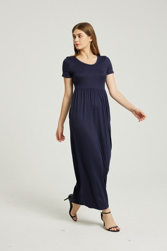 Women's Summer Casual Maxi Dress With Pocket – Annva USA | ClozArt