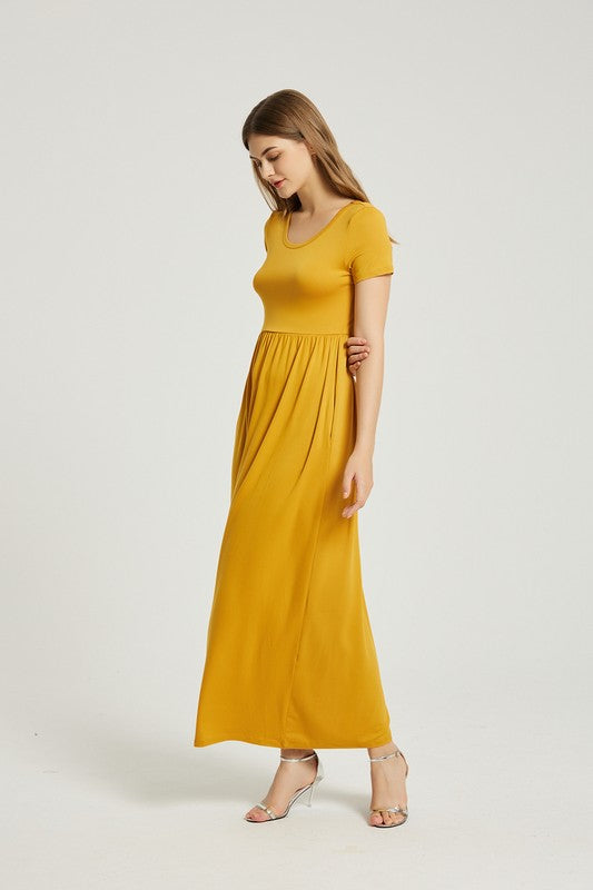 Women's Summer Casual Maxi Dress With Pocket – Annva USA | ClozArt