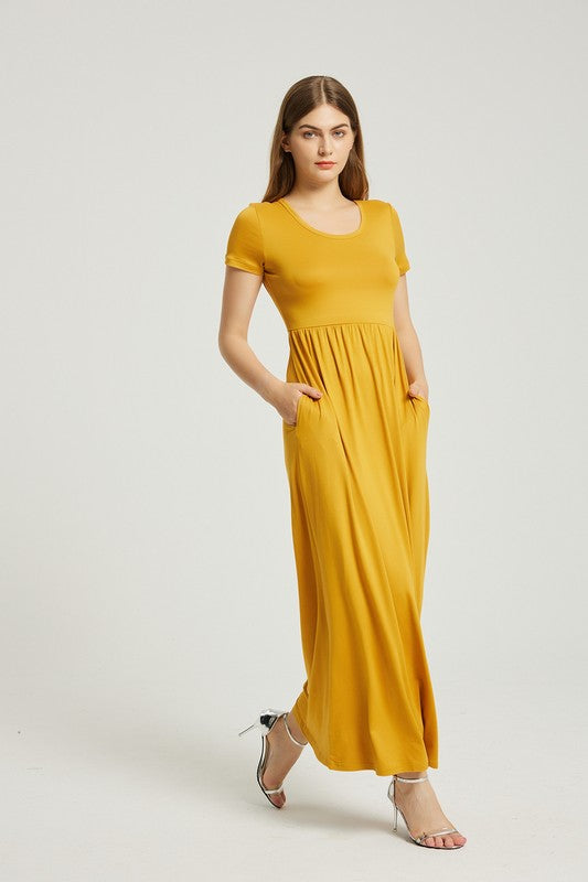 Women's Summer Casual Maxi Dress With Pocket – Annva USA | ClozArt