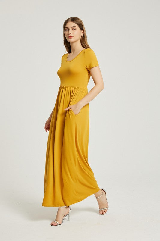 Women's Summer Casual Maxi Dress With Pocket – Annva USA | ClozArt