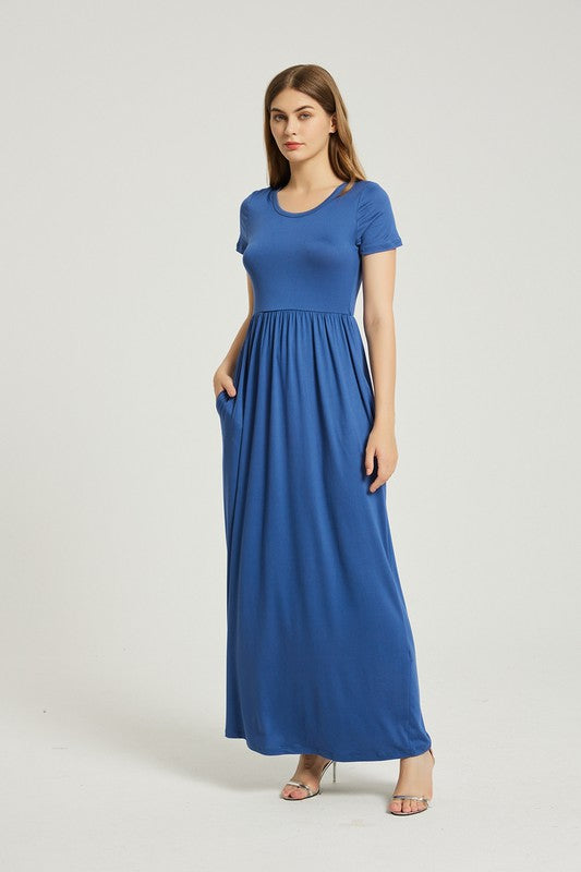 Women's Summer Casual Maxi Dress With Pocket – Annva USA | ClozArt
