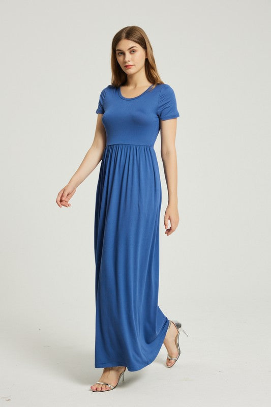Women's Summer Casual Maxi Dress With Pocket – Annva USA | ClozArt