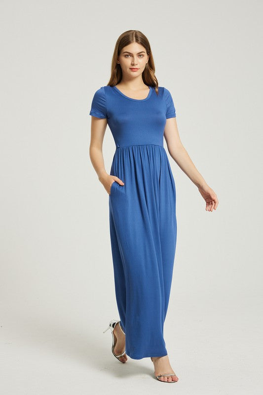Women's Summer Casual Maxi Dress With Pocket – Annva USA | ClozArt