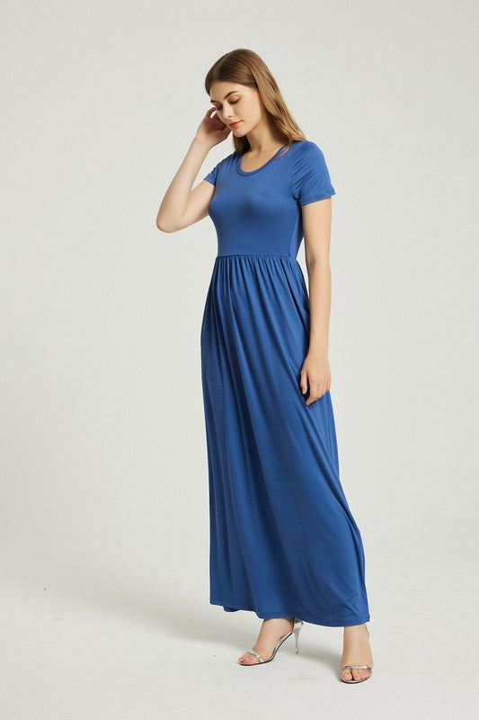 Women's Summer Casual Maxi Dress With Pocket – Annva USA | ClozArt