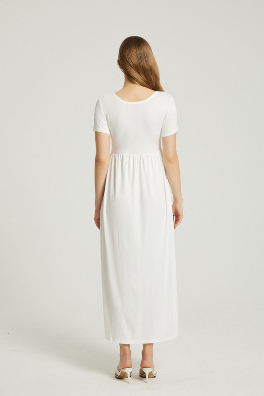 Women's Summer Casual Maxi Dress With Pocket – Annva USA | ClozArt