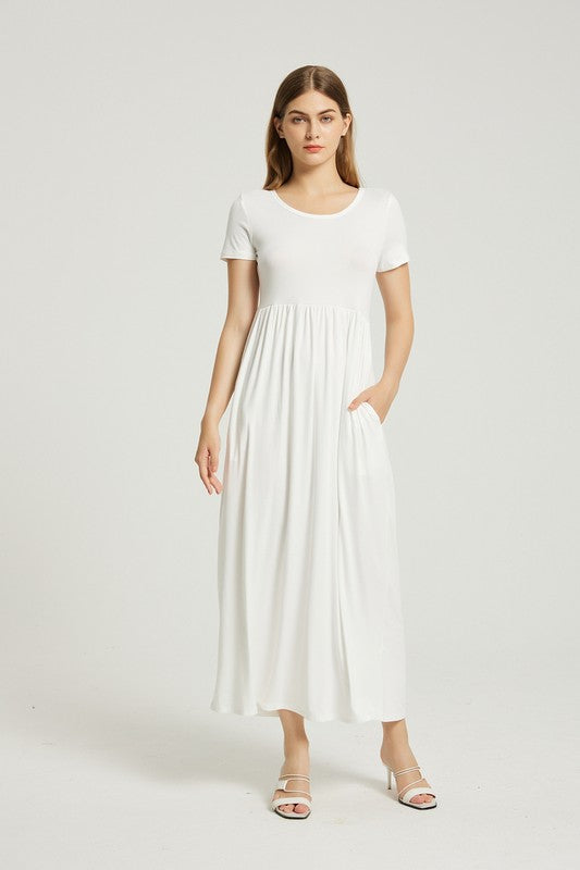Women's Summer Casual Maxi Dress With Pocket – Annva USA | ClozArt