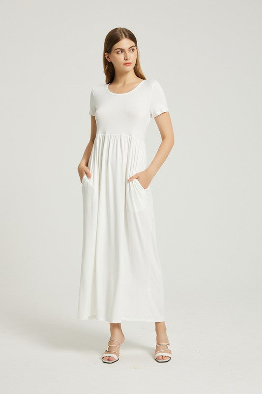Women's Summer Casual Maxi Dress With Pocket – Annva USA | ClozArt