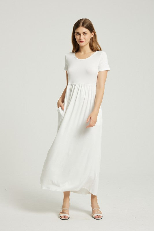 Women's Summer Casual Maxi Dress With Pocket – Annva USA | ClozArt