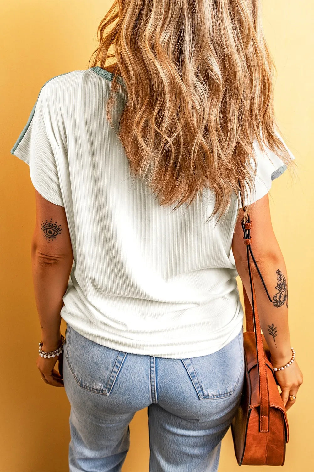 Color Block Round Neck Short Sleeve T-Shirt – Trendsi | ClozArt