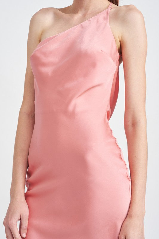 SATIN MAXI BIAS DRESS – Emory Park | ClozArt