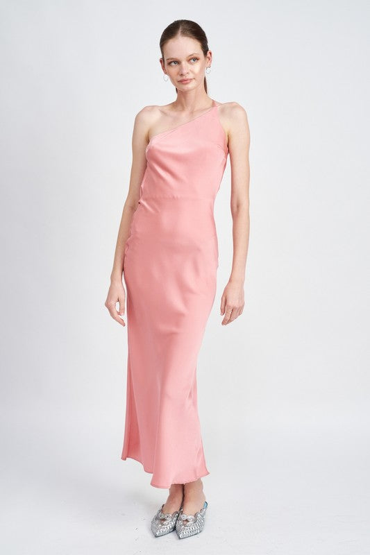 SATIN MAXI BIAS DRESS – Emory Park | ClozArt