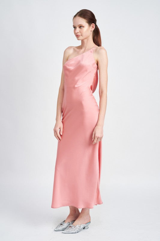 SATIN MAXI BIAS DRESS – Emory Park | ClozArt