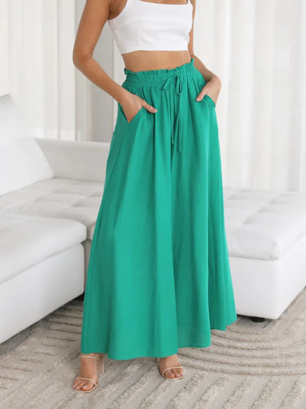 Wide Leg Pants with Pockets – Trendsi | ClozArt