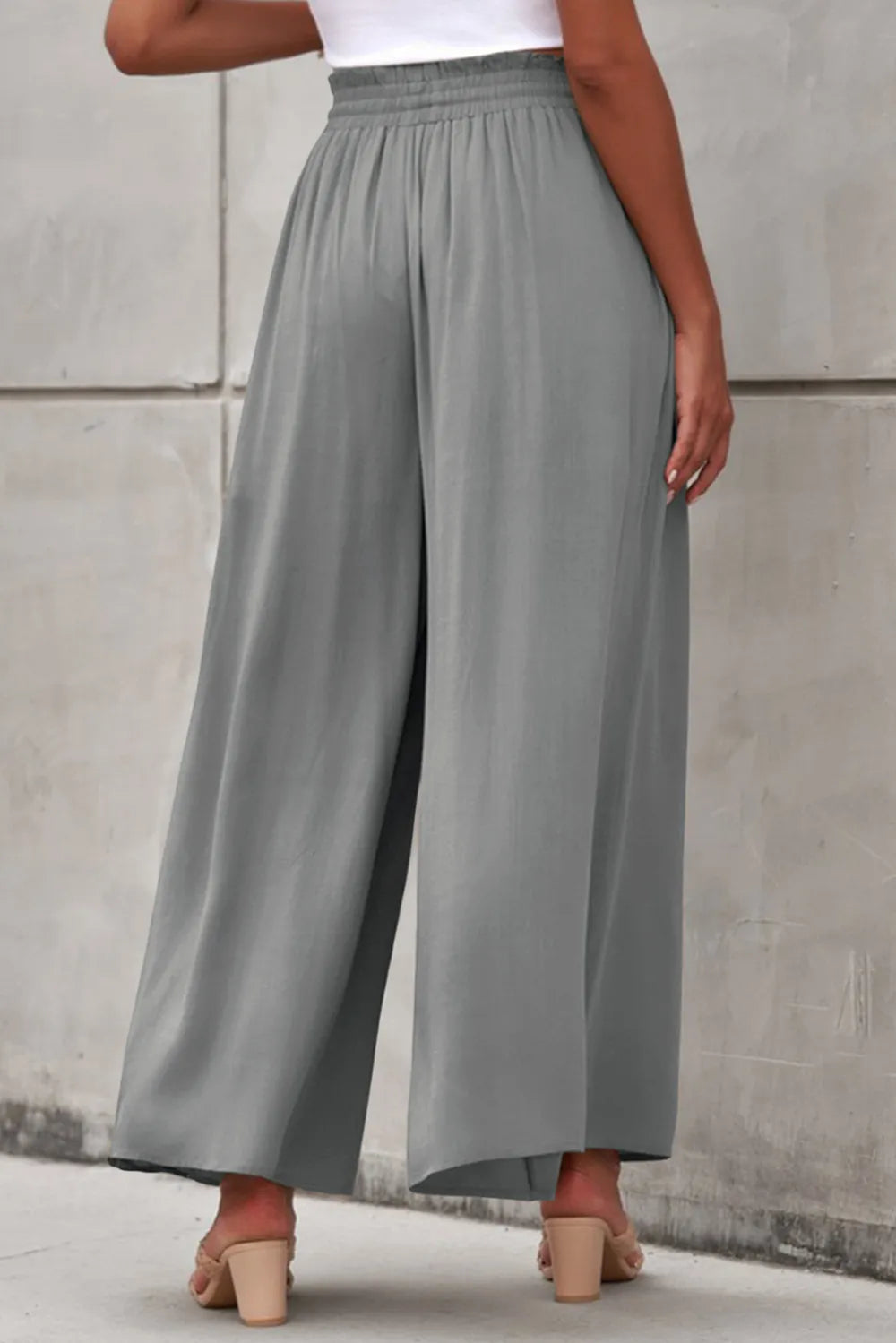 Drawstring Waist Wide Leg Pants – Trendsi | ClozArt