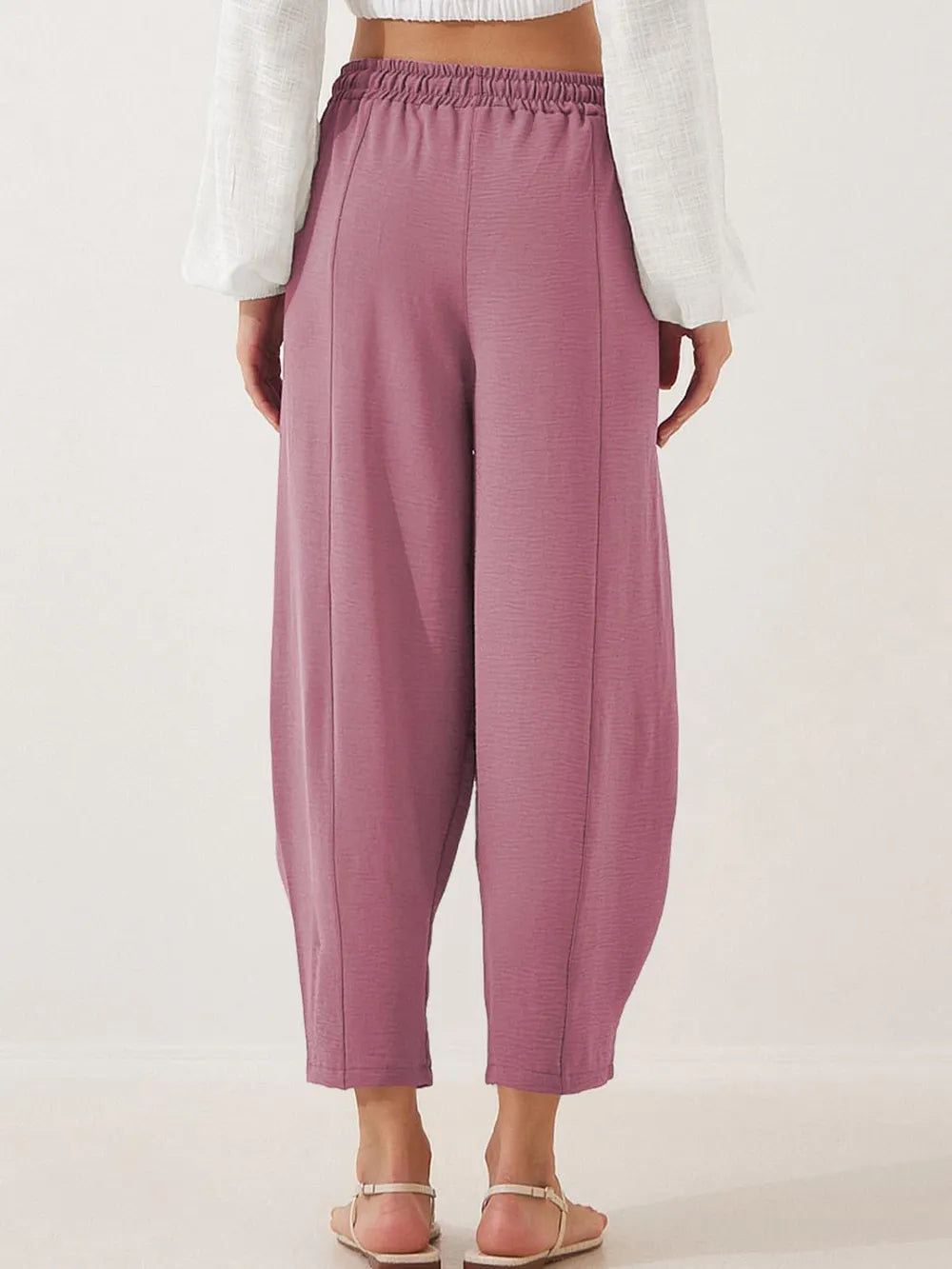 Full Size Drawstring Cropped Jogger Pants Plus Size – Trendsi | ClozArt