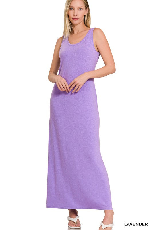 Sleeveless Flared Scoop Neck Maxi Dress – ZENANA | ClozArt