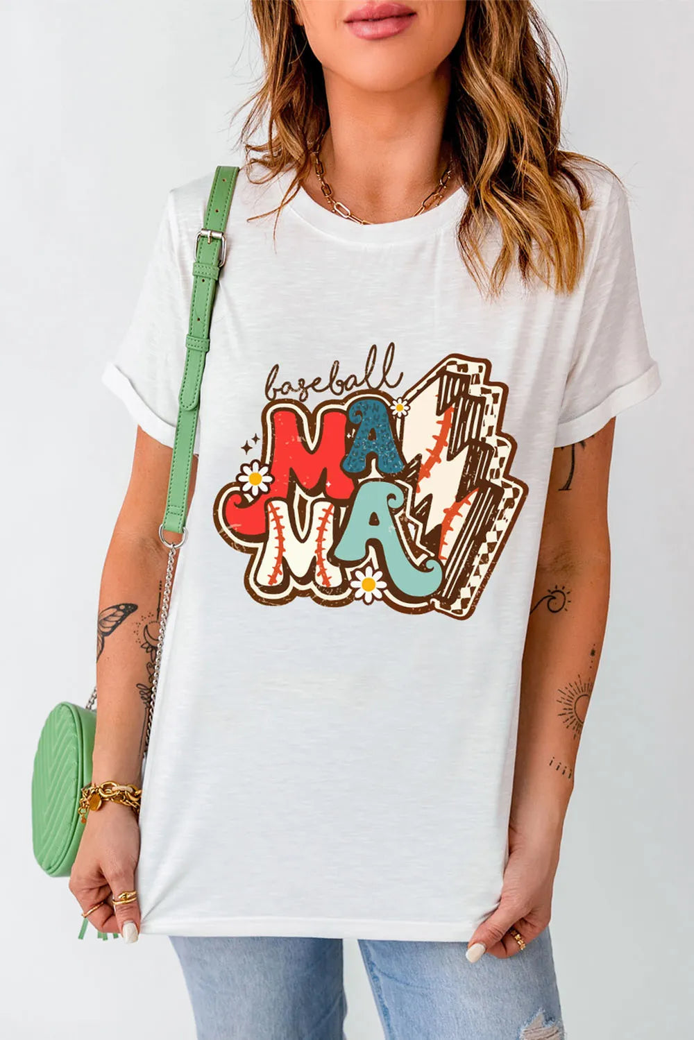 Letter Graphic Round Neck Short Sleeve T-Shirt – Trendsi | ClozArt
