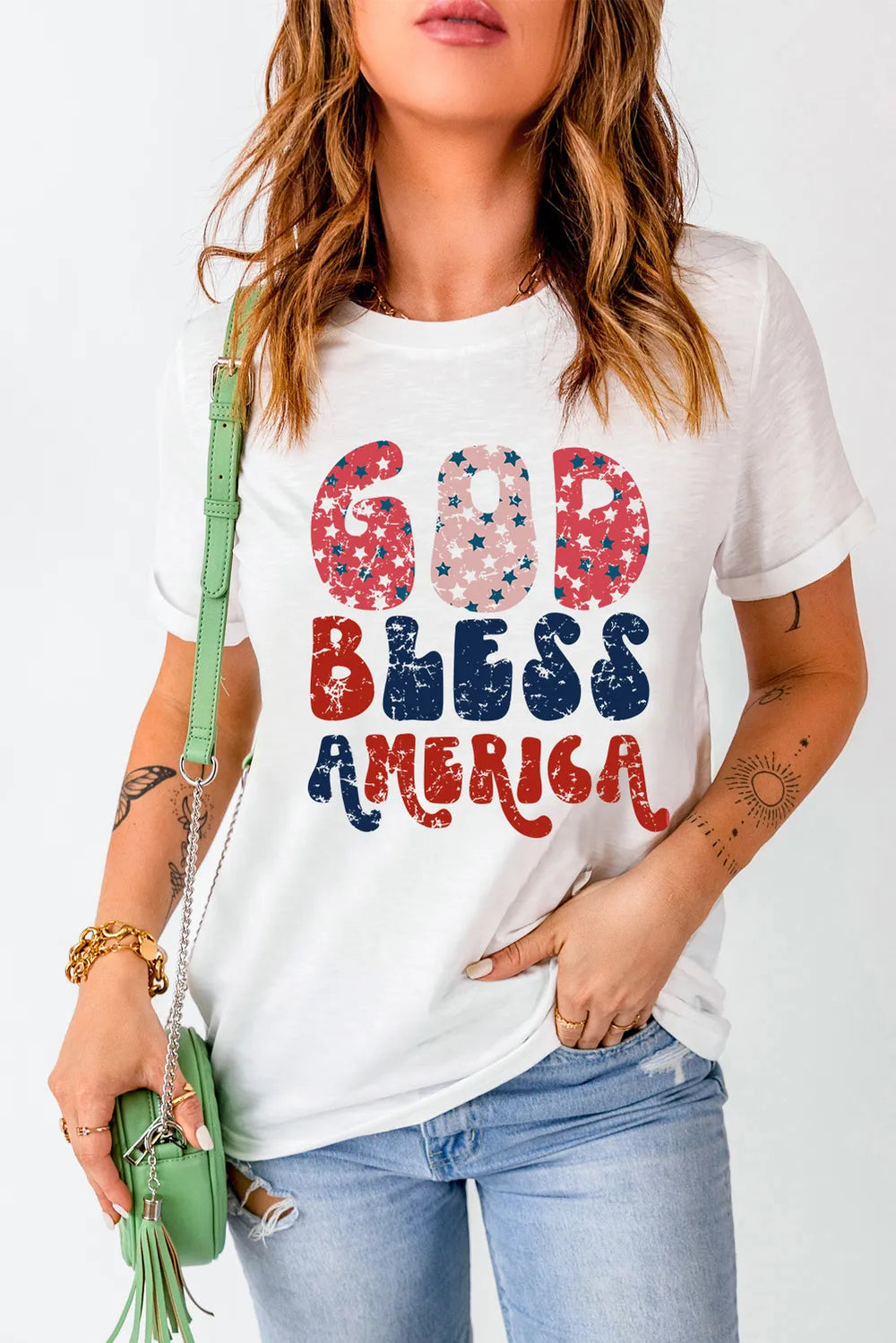 Letter Graphic Round Neck Short Sleeve T-Shirt – Trendsi | ClozArt