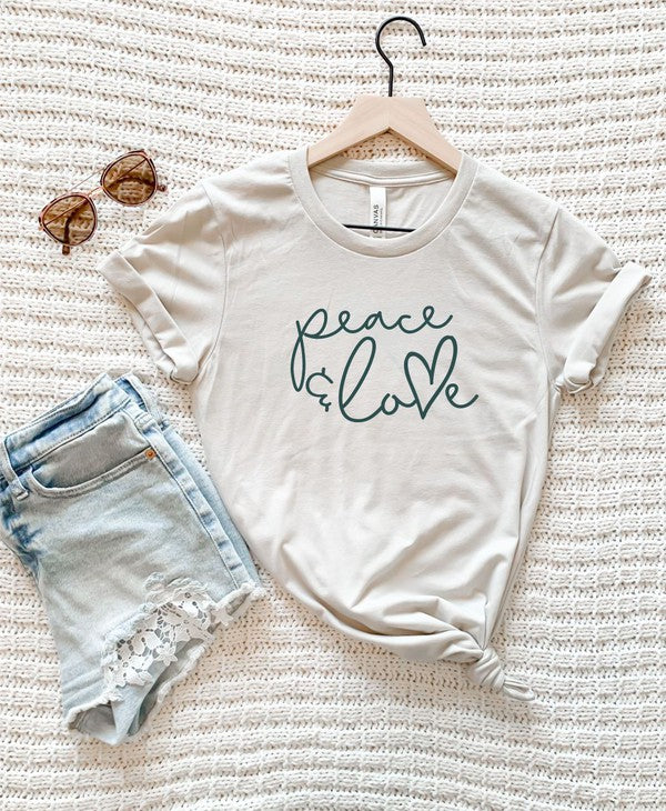 Peace & Love Graphic Tee – Ocean and 7th | ClozArt