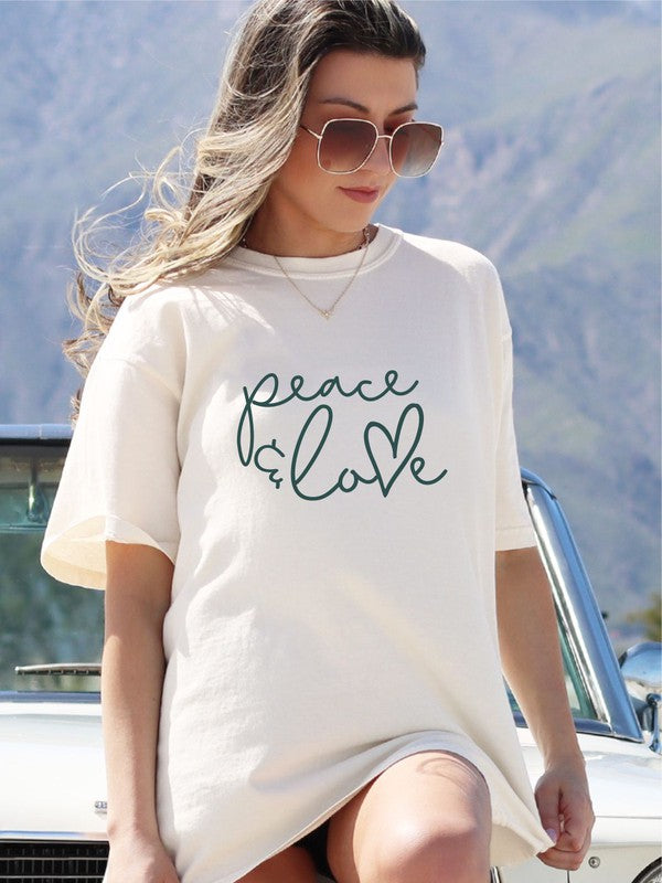 Peace & Love Graphic Tee – Ocean and 7th | ClozArt