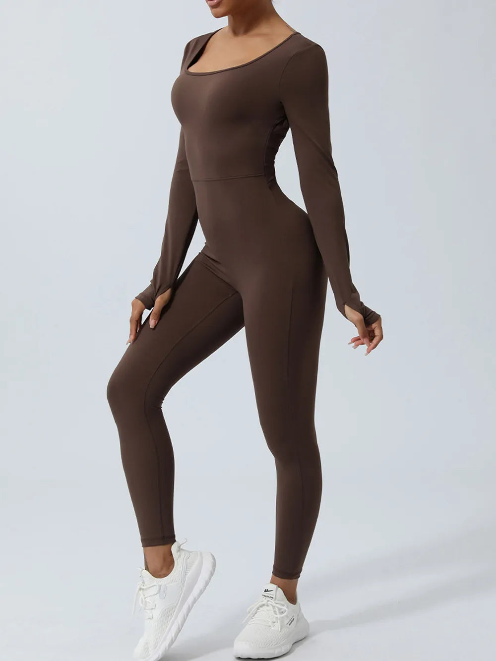 Twisted Backless Long Sleeve Jumpsuit – Trendsi | ClozArt