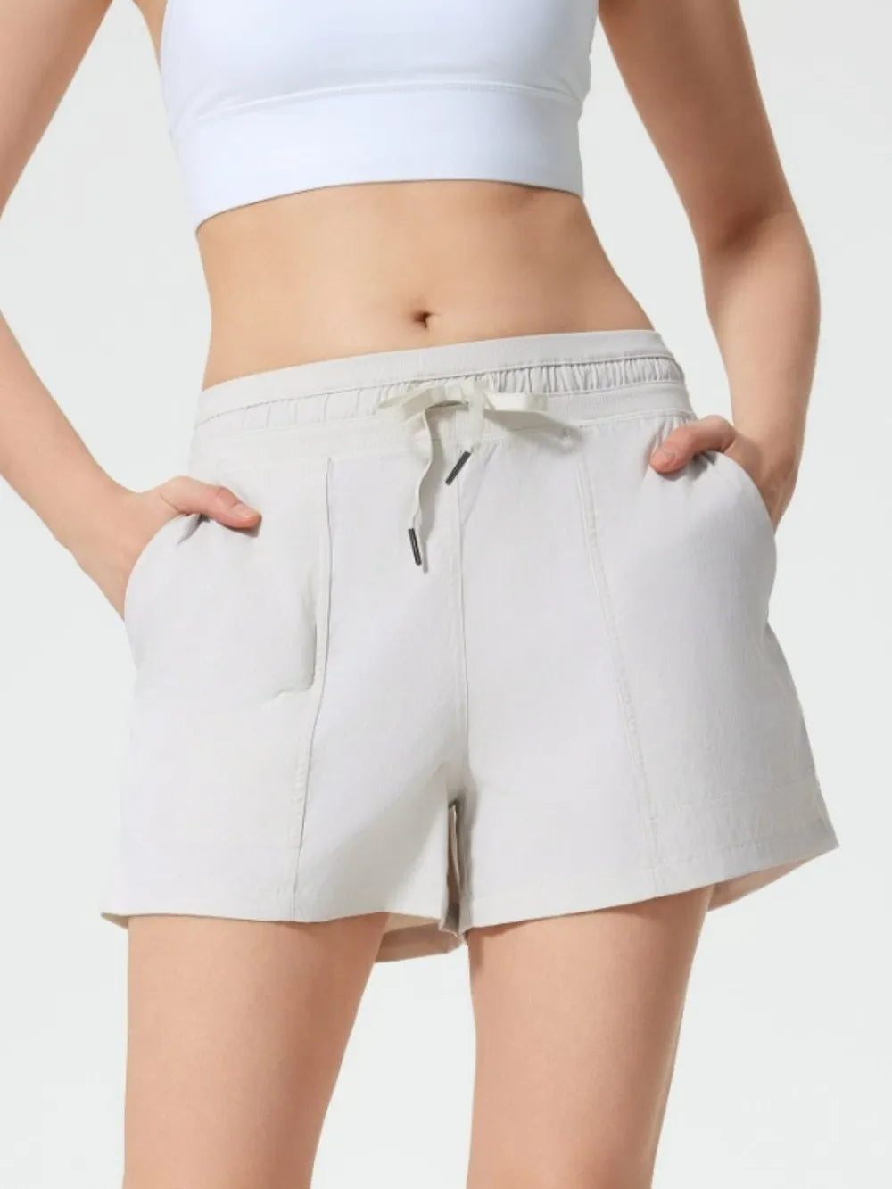 Millennia Drawstring Active Shorts with Pockets – Trendsi | ClozArt