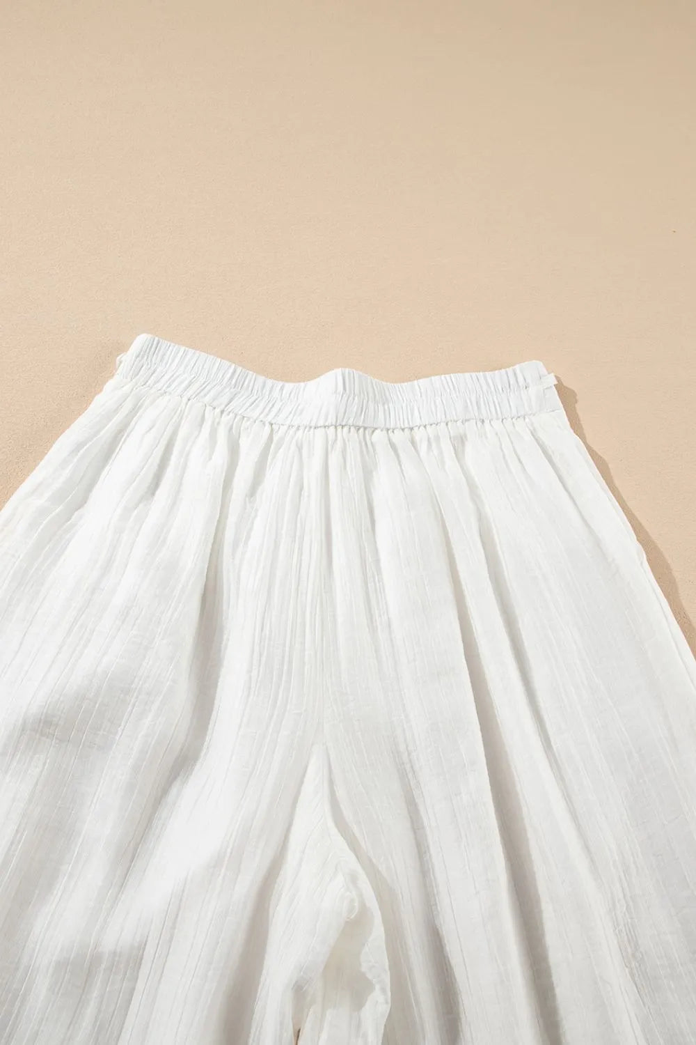 Tie Waist Pleated Wide Leg Pants – Trendsi | ClozArt