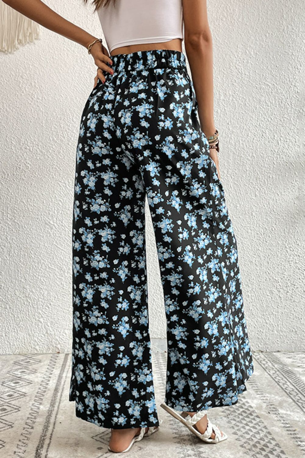 Perfee Floral Pocket Culottes – Trendsi | ClozArt