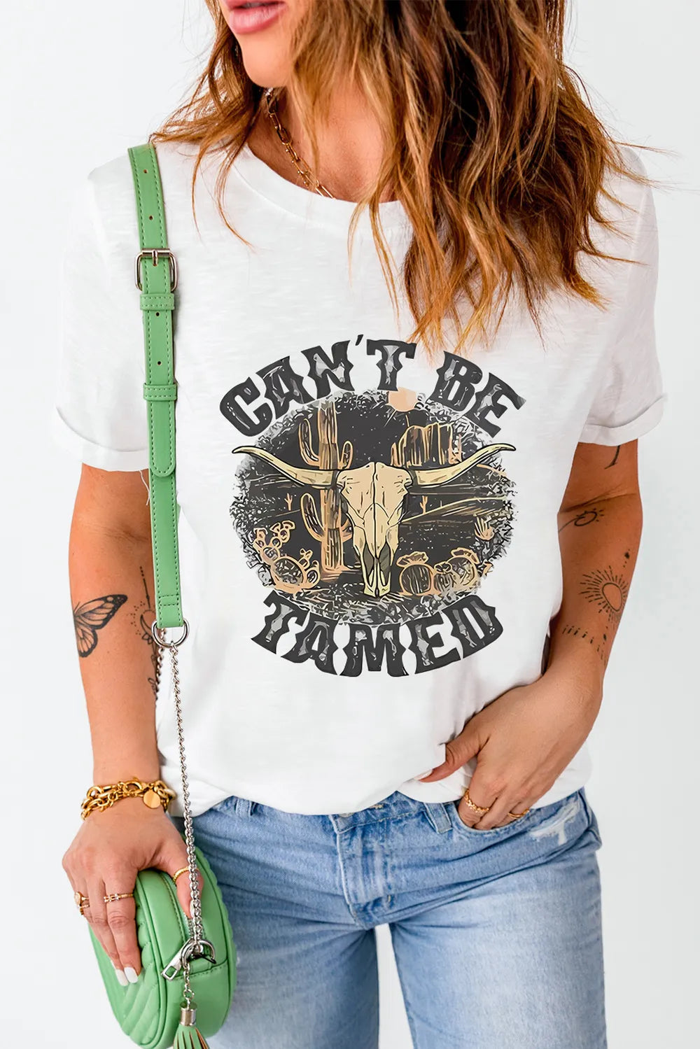 Graphic Round Neck Short Sleeve T-Shirt – Trendsi | ClozArt