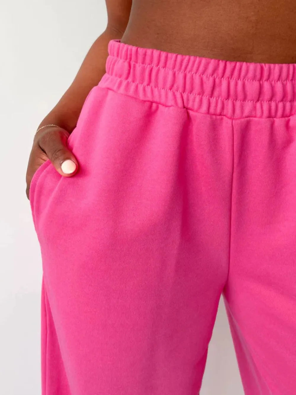 Elastic Waist Wide Leg Pants – Trendsi | ClozArt
